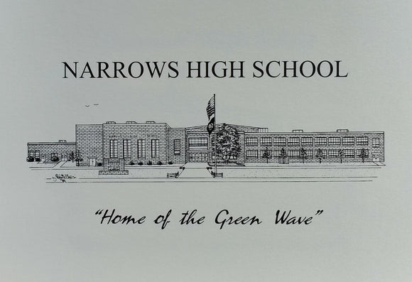 Narrows High School note card (c) 2021 Robert E Duff Sr - duffcreations.com