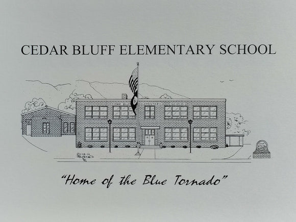 Cedar Bluff Elementary School note card (c) 2021 Robert E Duff Sr - duffcreations.com
