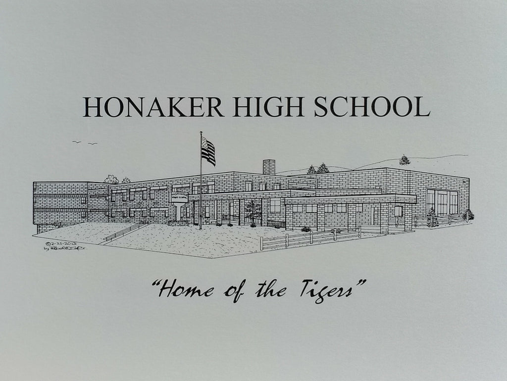 Honaker High School Note Cards duffcreations