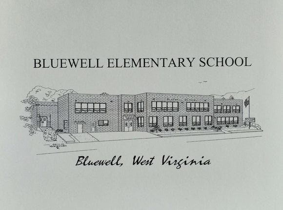 Bluewell Elementary School note card (c) 2021 Robert E Duff Sr - duffcreations.com