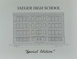 Iaeger High School (former x2) note card (c) 2021 Robert E Duff Sr - duffcreations.com