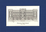 Princeton High School (Straley) Print (c) 2021 Robert E Duff Sr - duffcreations.com