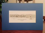 List of High School Prints - Class Reunion Gifts - matted pen & ink prints - Choose from 2 sizes - Standard (no year)