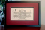Jefferson High School Roanoke Va Pen and Ink print (c) 2023 Artist Robert Duff Sr - duffcreations.com by Personalized Drawings