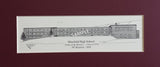 High School Prints (Standard or Personalized With YEAR) - Class Reunion Gifts - Graduation Gifts duffcreations.com - matted pen & ink prints - Choose from several sizes - Personalized BULK SALE