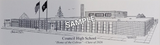 Council High School Pen & Ink Print - Standard - Choose from (4) Sizes
