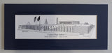 High School Prints (Standard or Personalized With YEAR) - Class Reunion Gifts - Graduation Gifts duffcreations.com - matted pen & ink prints - Choose from several sizes - Personalized BULK SALE