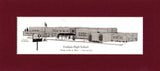 Graham High matted pen & ink print (c)2022 Robert E. Duff, Sr. - duffcreations.com