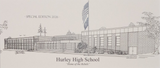 Hurley High School Pen & Ink Print - Choose from (4) Sizes