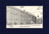 High School Prints (Standard or Personalized With YEAR) - Class Reunion Gifts - Graduation Gifts duffcreations.com - matted pen & ink prints - Choose from several sizes - Personalized BULK SALE