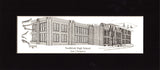 List of High School Prints - Class Reunion Gifts - matted pen & ink prints - Choose from 2 sizes - Standard (no year)