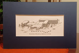 BRMC (former) Bluefield Regional Medical Center pen and Ink print - (C) 2023 Robert Duff Sr. - duffcreations.com
