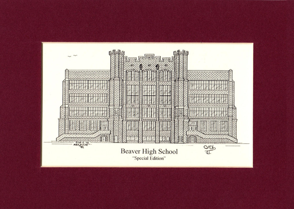 Beaver High School Choose from (3) Sizes duffcreations