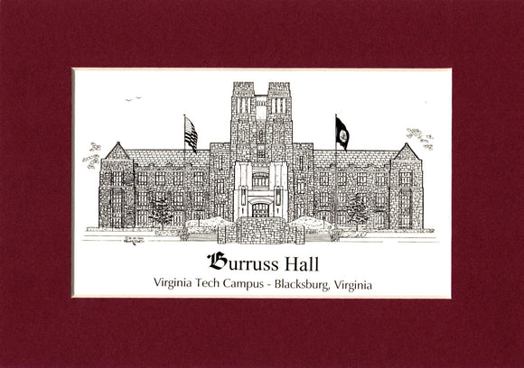 Virginia Tech Print (c) 2020 Robert E Duff Sr - duffcreations.com