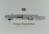 Graham High School note card (c) 2020 Robert E Duff Sr - duffcreations.com