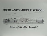 Richlands Middle School note card (c) 2020 Robert E Duff Sr - duffcreations.com