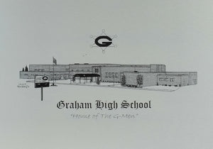 Graham High School Note Cards (c) 2021 Robert Duff Sr - duffcreations.com