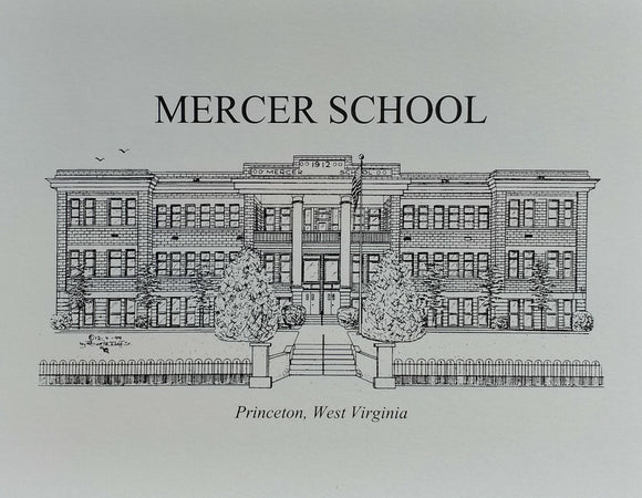 Mercer Elementary School note card (c) 2021 Robert E Duff Sr - duffcreations.com
