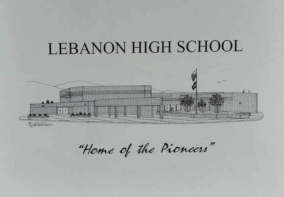 Lebanon High School note card (c) 2021 Robert E Duff Sr - duffcreations.com