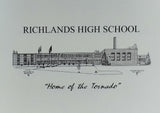 Richlands High School note card (c) 2020 Robert E Duff Sr - duffcreations.com