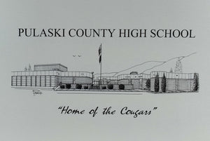 Pulaski County High School note card (c) 2021 Robert E Duff Sr - duffcreations.com