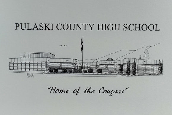 Pulaski County High School note card (c) 2021 Robert E Duff Sr - duffcreations.com