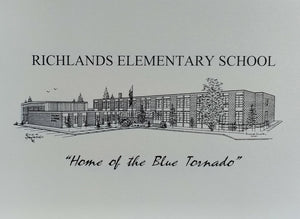 Richlands Elementary School note card (c) 2021 Robert E Duff Sr - duffcreations.com