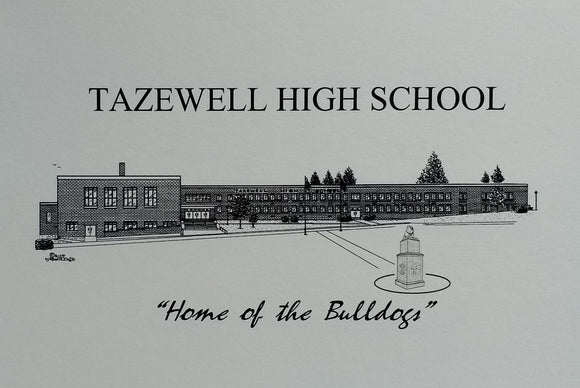 Tazewell High School note cards (c) 2021 Robert Duff Sr - duffcreations.com