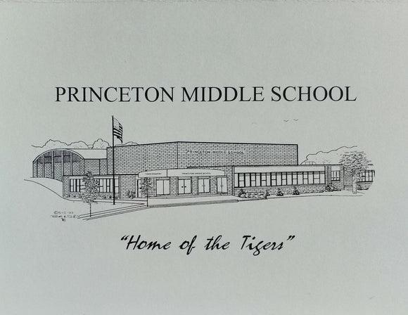 Princeton Middle School note cards (c) 2021 Robert Duff Sr - duffcreations.com