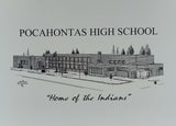 Pocahontas High School note card (c) 2020 Robert E Duff Sr - duffcreations.com