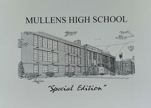 Mullens High School (former) note card (c) 2021 Robert E Duff Sr - duffcreations.com
