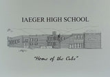Iaeger High School note card (c) 2020 Robert E Duff Sr - duffcreations.com