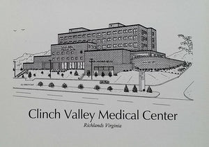 Clinch Valley Medical Center note cards (c) 2021 Robert E Duff Sr -  duffcreations.com