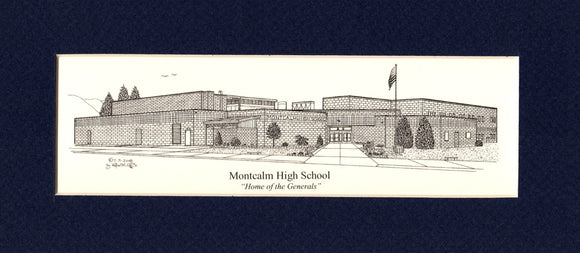 Montcalm High School print (c) 2021 Robert E Duff Sr - duffcreations.com