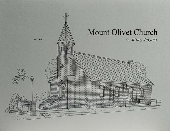 Mount Olivet Church (Gratton Virginia) (c) 2021 Robert E Duff Sr duffcreation.com