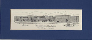 Princeton Senior High school print duffcreations.com (c) 2020 Robert Duff Sr