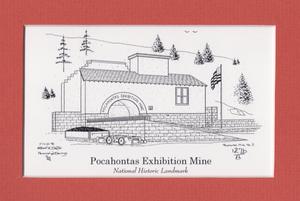 Pocahontas Exhibition Mine #3 -  5" x 7" print duffcreations.com (c) 2021 Robert Duff Sr