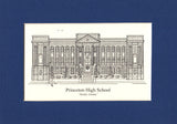 Princeton High School (Straley) Print (c) 2021 Robert E Duff Sr - duffcreations.com