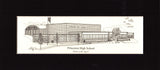 Princeton High (former)  matted pen & ink print (c)2022 Robert E. Duff, Sr. - duffcreations.com