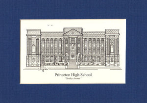 Princeton High School (former - Straley Ave) pen and Ink print - Choose from (3) Sizes