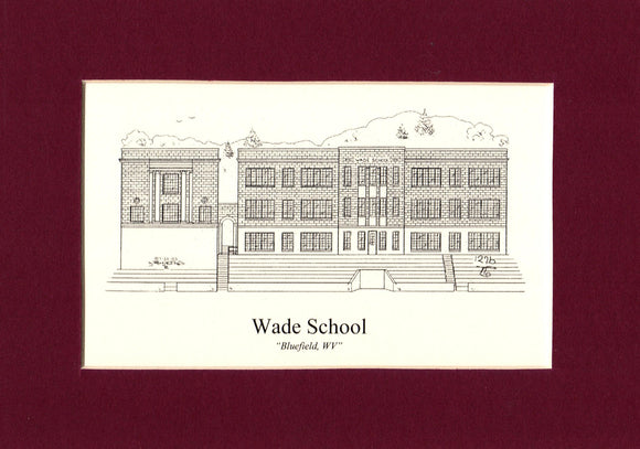 Wade School print (c) 2021 Robert E Duff Sr  - duffcreations.com