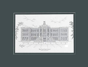 Big Creek High School Prints - War, WV - "Home of the Owls" - Choose from  (3) Sizes