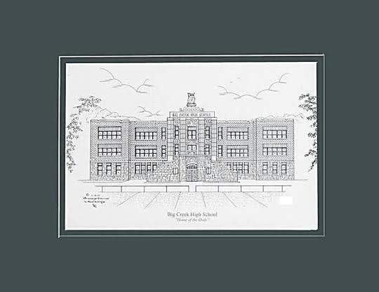 Big Creek High School Prints - War, WV - 