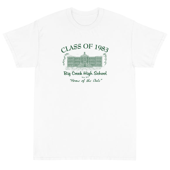 Big Creek High School T-shirt Class of 1983 - (c)2024 Robert Duff, Sr.  - duffcreations.com by Personalized Drawings 