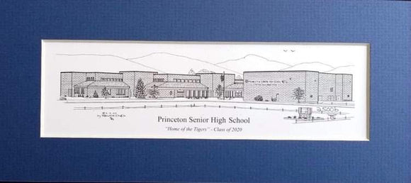 Princeton Senior High School (c) 2020 Artist: Robert Duff, Sr.  