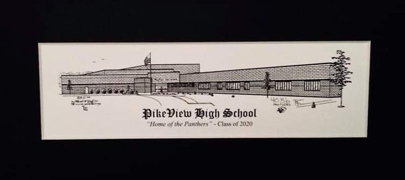 Pikeview High School Print (c) 2021 Robert E Duff Sr - duffcreations.com
