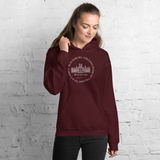 BLACKSBURG VIRGINIA - Home of Virginia Tech Campus - Burruss Hall Hoodie - (circle design)  Virginia Polytechnic Institute and State University Blacksburg, VA